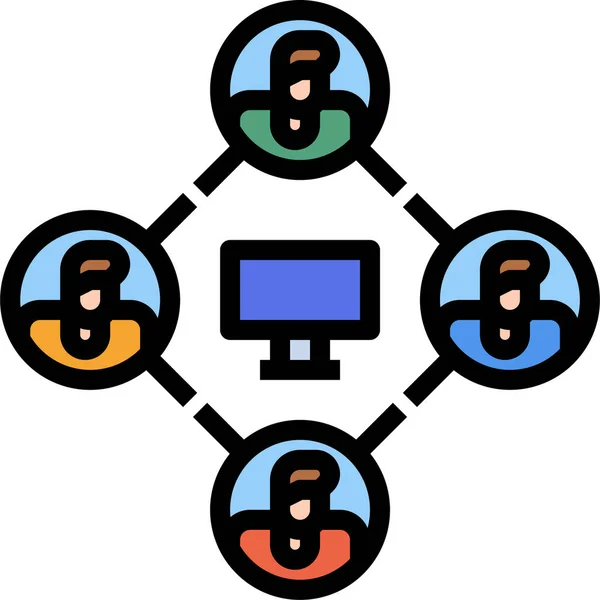 Icono Del Sitio Web Internet Red — Archivo Imágenes Vectoriales