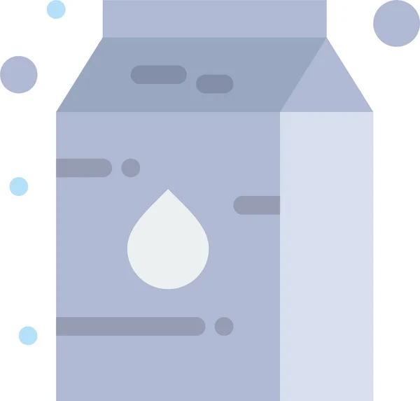 Icono Leche Condensada Enlatada Estilo Plano — Vector de stock