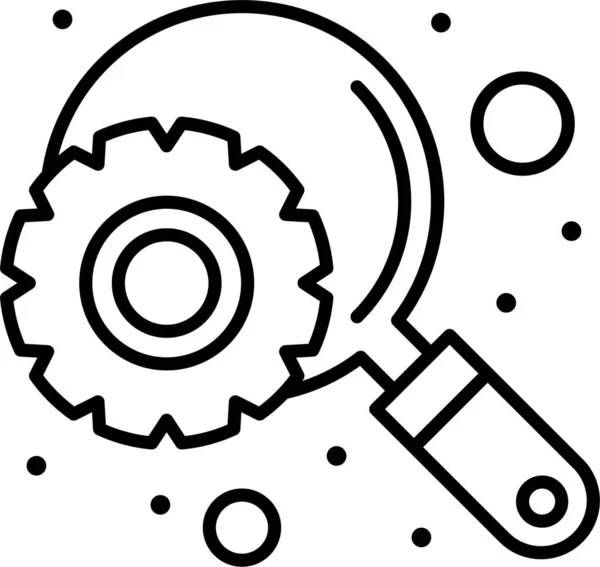 Pazarlama Kategorisinde Motor Optimizasyon Arama Simgesi — Stok Vektör