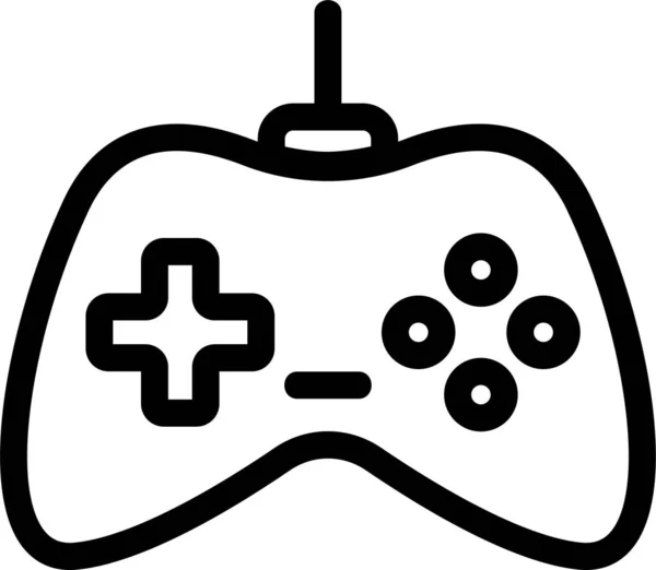 Computer Contour Game Icon Gamesgaming Category — Stock Vector