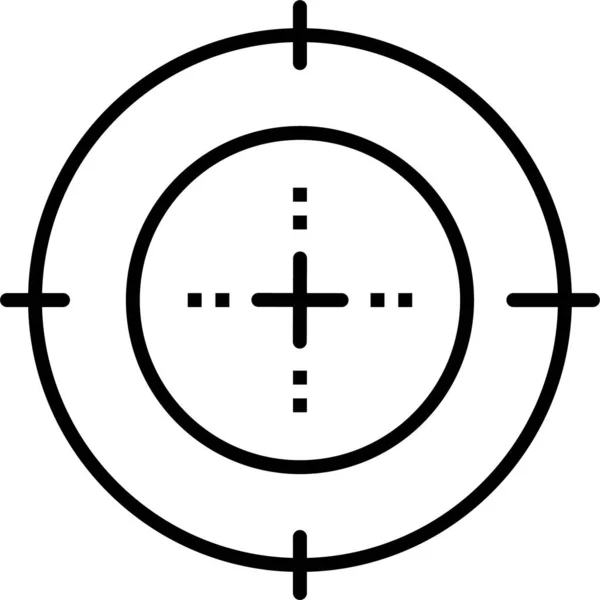 Hunting Sight Target Icon — Stock Vector