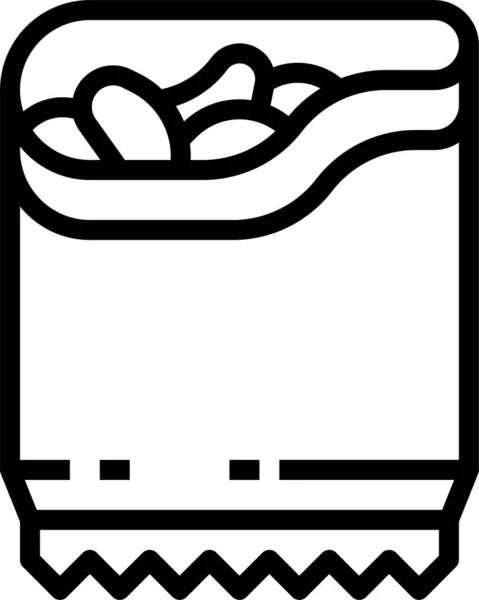 Chip Τροφοδοτούμενο Εικονίδιο Τροφίμων Μεικτή Κατηγορία — Διανυσματικό Αρχείο