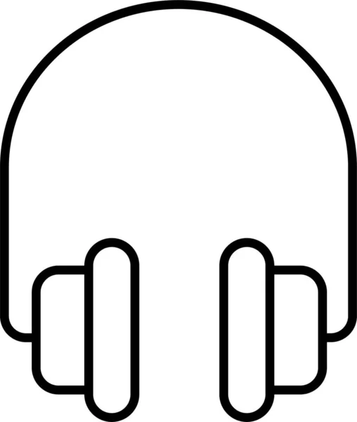 Appareils Écouteur Icône Électronique — Image vectorielle