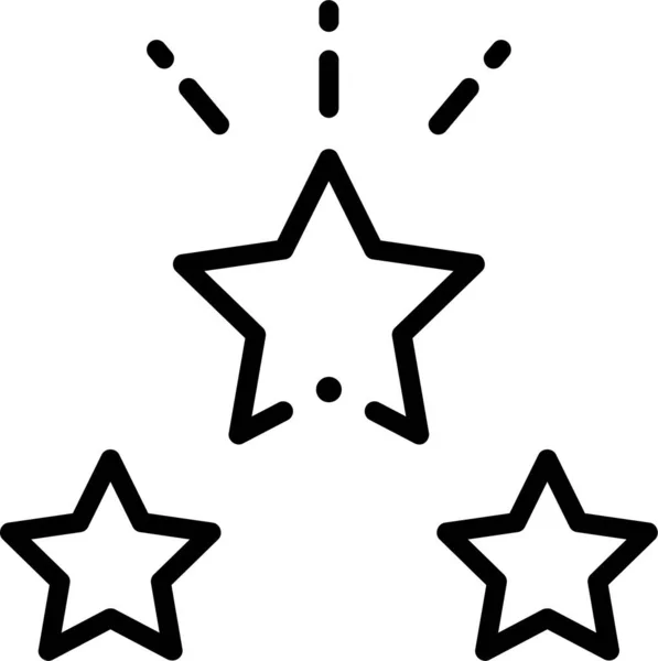 Icono Favorito Estrella Favorita — Vector de stock