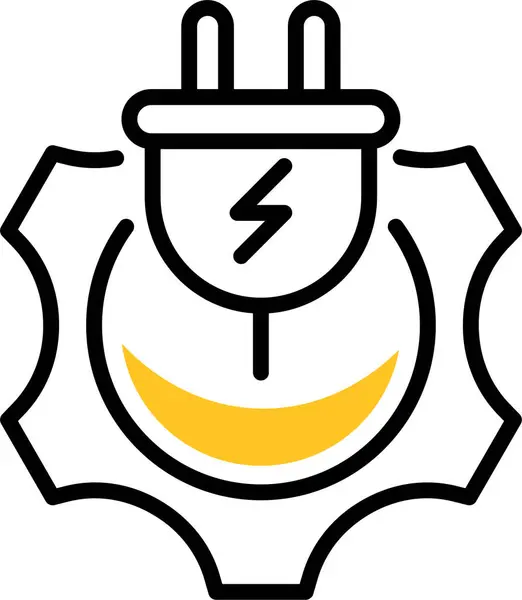 Business Technology Electric Icon — Stock Vector