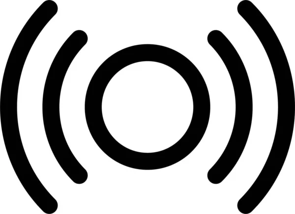 Wesentliches Signal Symbol Umriss Stil — Stockvektor