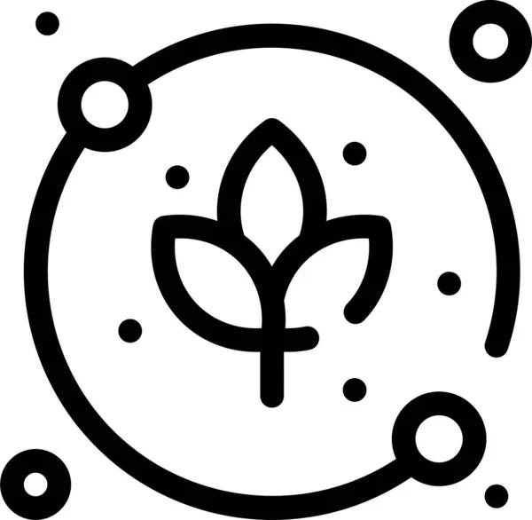 Ikone Der Blattpflanze — Stockvektor