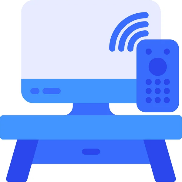 Desk Remote Smart Icon — Stock Vector