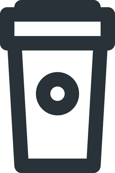 Beverage Cafe Coffee Icon Outline Style — Stock Vector
