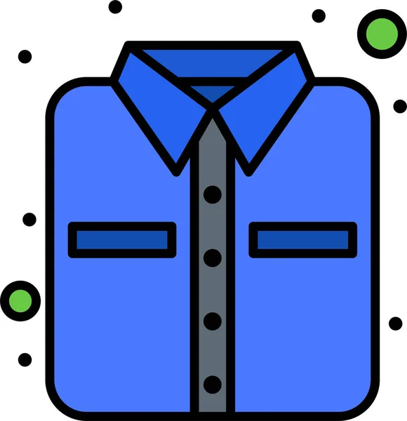 Іконка Одягу Офісної Сорочки Сімейній Домашній Категорії — стоковий вектор