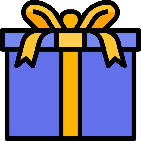 Caja Regalo Dando Icono — Vector de stock