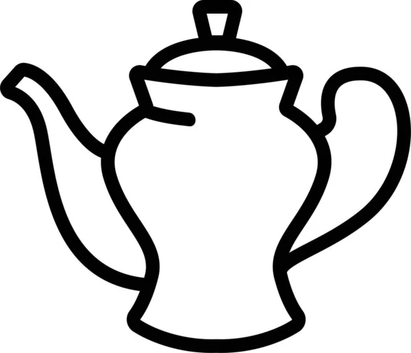 Vařící Ikona Kávy Pro Domácnost — Stockový vektor