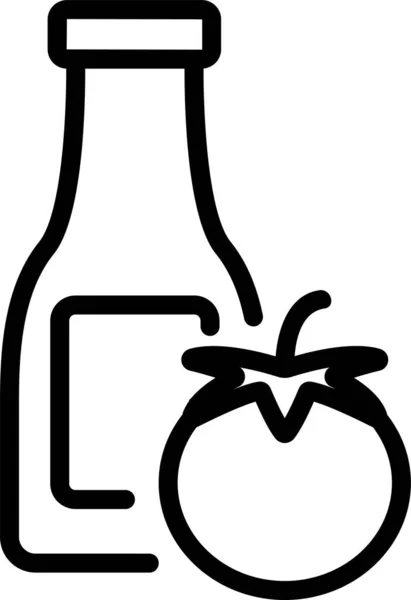 Ikona Soku Klasycznego Butelki — Wektor stockowy