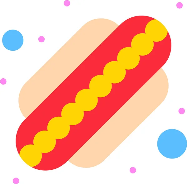 Amerikai Hotdog Államok Ikon Független Edayus Kategória — Stock Vector