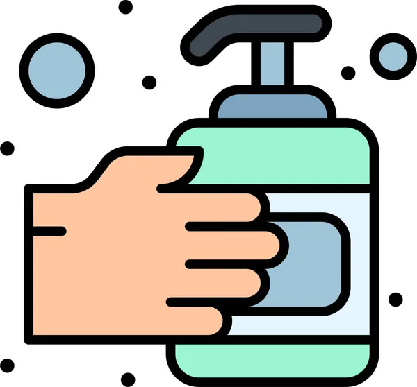 Icône Lavage Désinfectant Pour Les Mains Dans Catégorie Hospitalshealthcare — Image vectorielle