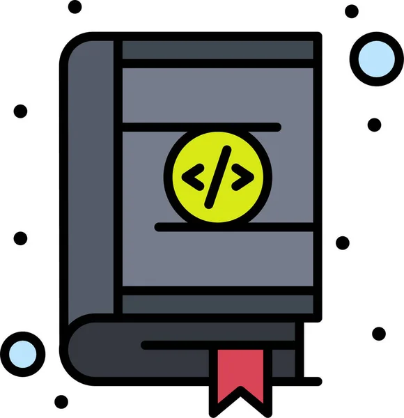 Libro Marcadores Icono Codificación — Vector de stock