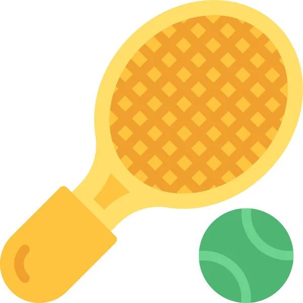 Tennis Ballsport Ikone — Stockvektor