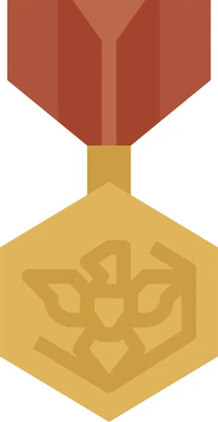 Ícone Medalha Elite Emblema Categoria Militarywar — Vetor de Stock