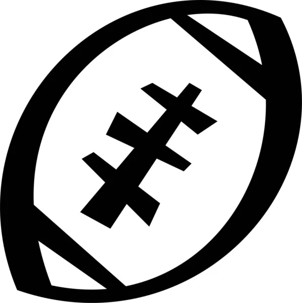 Американський Футбольний Значок Намальованому Стилі — стоковий вектор