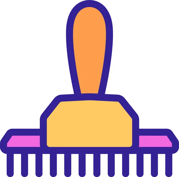 Vård Kam Grooming Ikon Hairmakeupcosmetic Kategori — Stock vektor