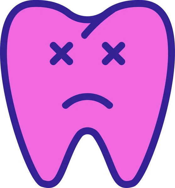 Dent Dentista Dental Icono Categoría Hospitalshealthcare — Archivo Imágenes Vectoriales