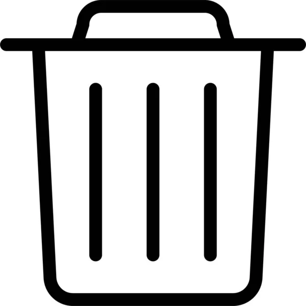 Excluir Ícone Lixo Reciclar — Vetor de Stock