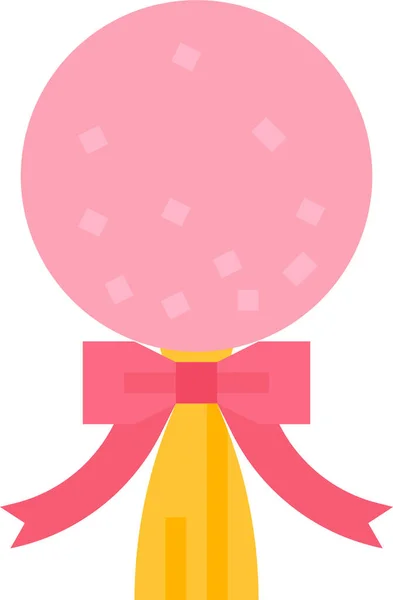 Bouquet Ballon Icône Félicitation Dans Catégorie Loveromance — Image vectorielle