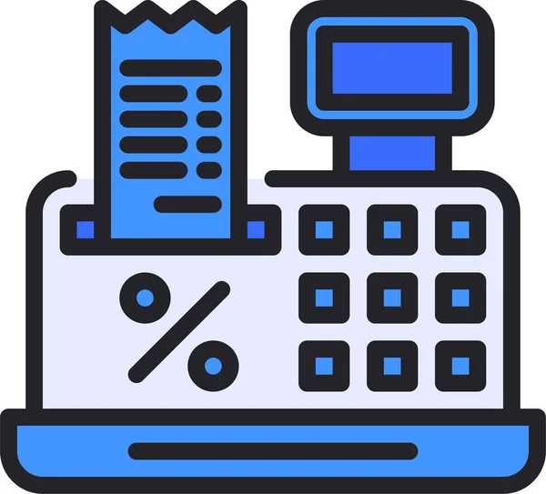 Icona Sconto Registratore Cassa — Vettoriale Stock