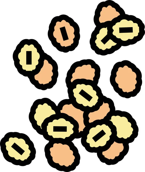 Икона Питания Зерновой Овсянки — стоковый вектор
