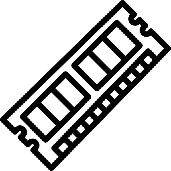 Ícone Placa Principal Hardware Computador — Vetor de Stock
