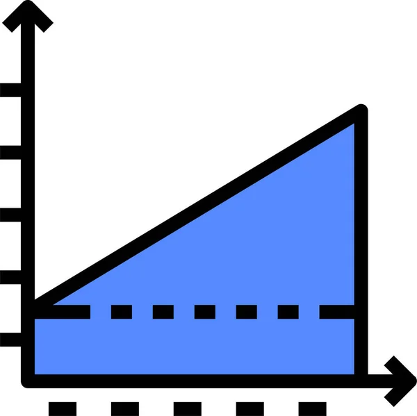Gráfico Gráfico Icono Estadístico Estilo Filledoutline — Archivo Imágenes Vectoriales