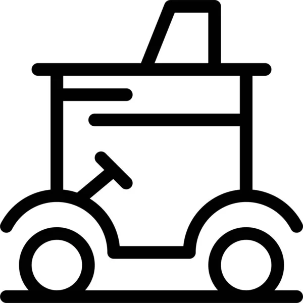 Auto Cart Golf Ikone — Stockvektor