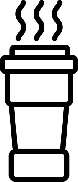 Kaffe Kopp Dryck Ikon — Stock vektor