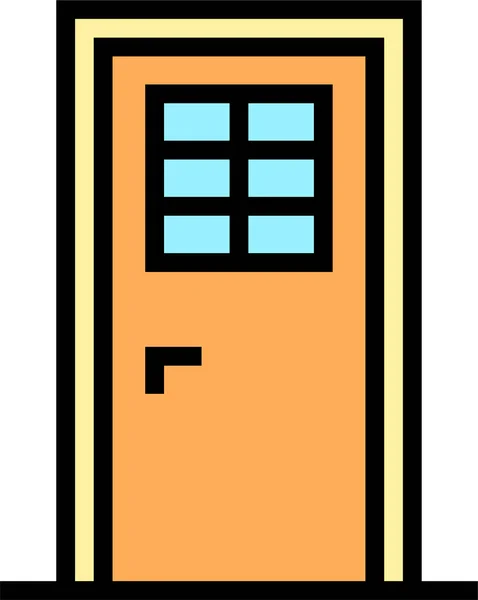 Іконка Міжкімнатних Дверей — стоковий вектор