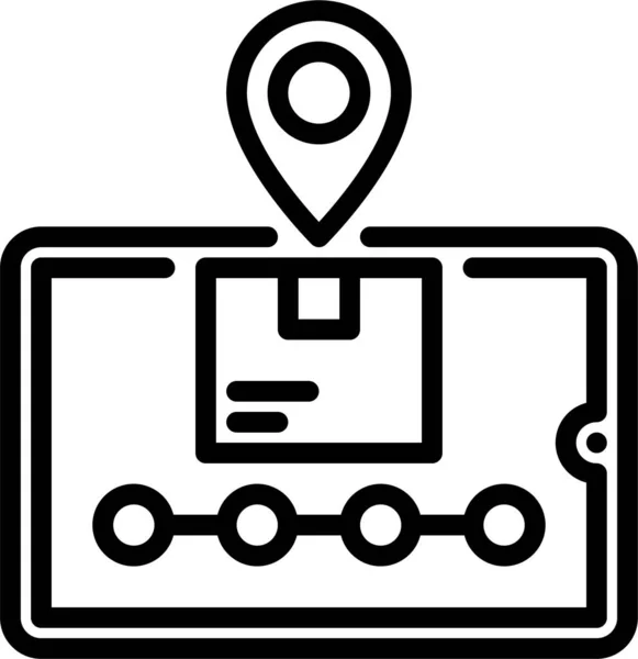 Statut Suivi Logistique Icône — Image vectorielle