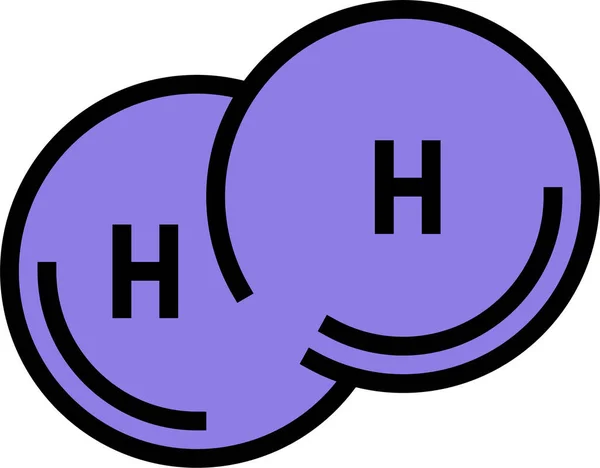 化合物氢图标 — 图库矢量图片
