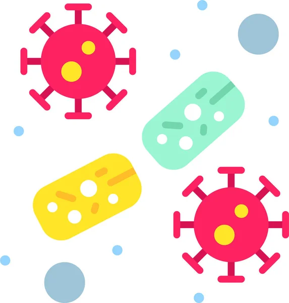 Hastane Sağlık Kategorisinde Bakteri Kan Hücresi Ikonu — Stok Vektör