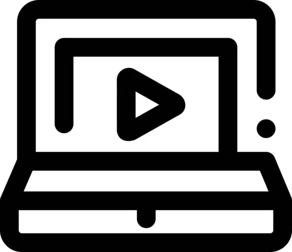 Online Video Pay Play Symbol — Stockvektor