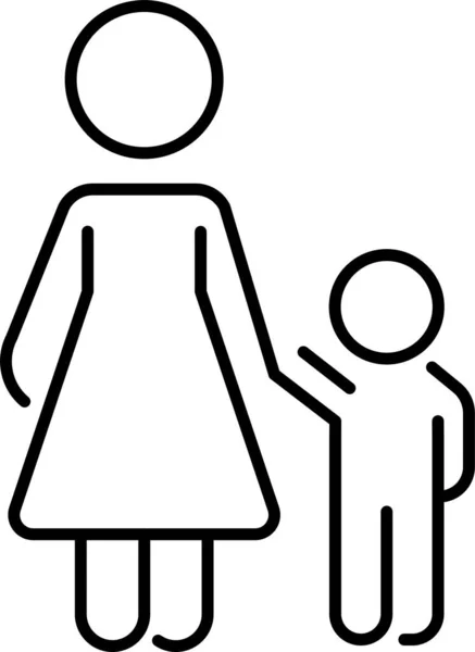 幼儿家庭图标 — 图库矢量图片