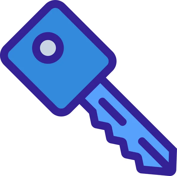Иконка Домашнего Ключа — стоковый вектор