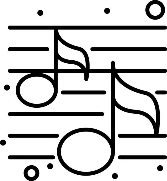 Икона Вечера Музыки — стоковый вектор