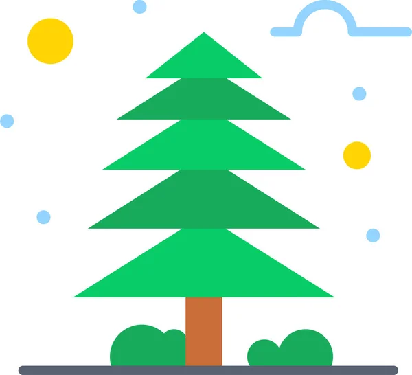 Bosque Selva Árbol Icono — Vector de stock