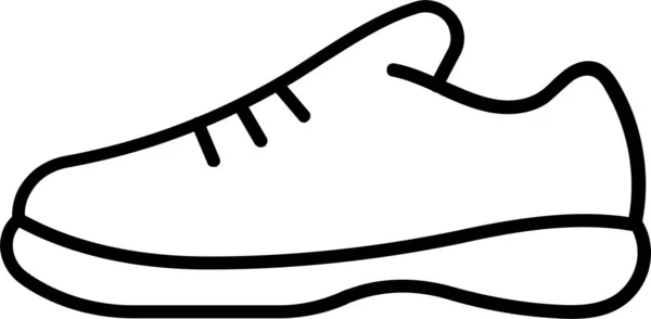 Cleats Shoe Sneakers Icon — Stock Vector