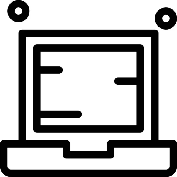 Elektronisches Symbol Für Computer Gerät — Stockvektor