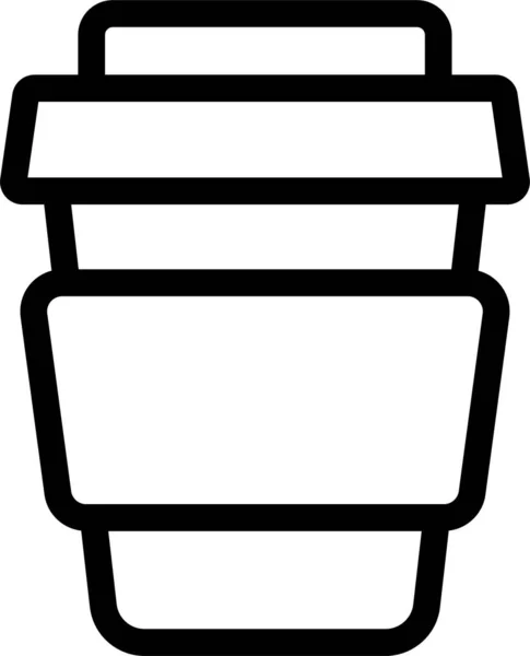 食品饮料类别中的咖啡等高杯图标 — 图库矢量图片