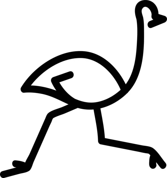 Animal Australie Oiseau Icône — Image vectorielle