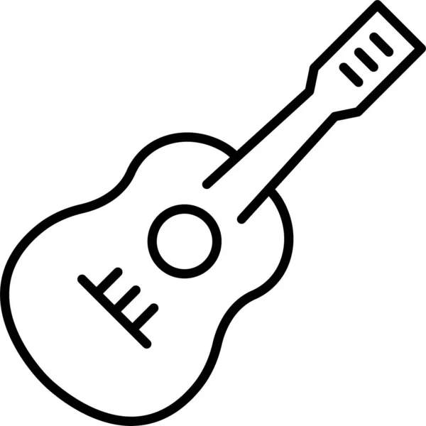 Ikone Des Gitarreninstrumentes — Stockvektor