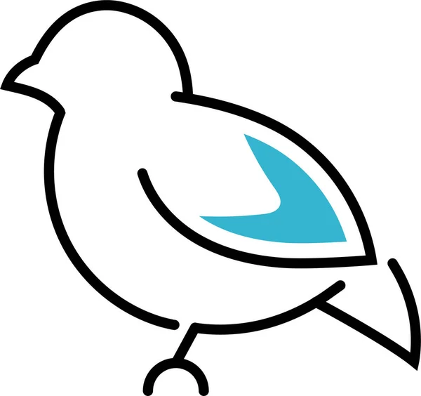 Kanarienvogel Ikone — Stockvektor