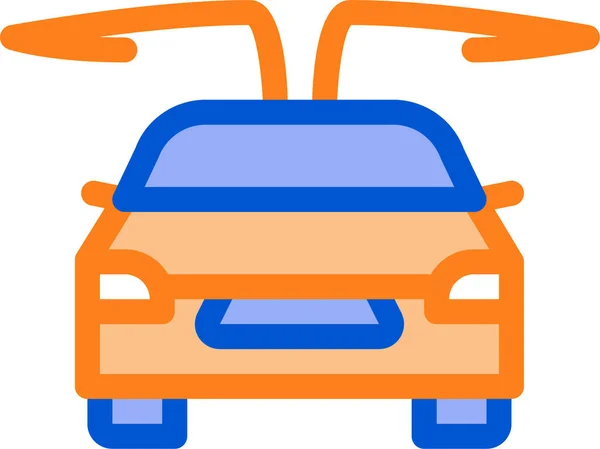 Car Doors Electric Icon — Stock Vector