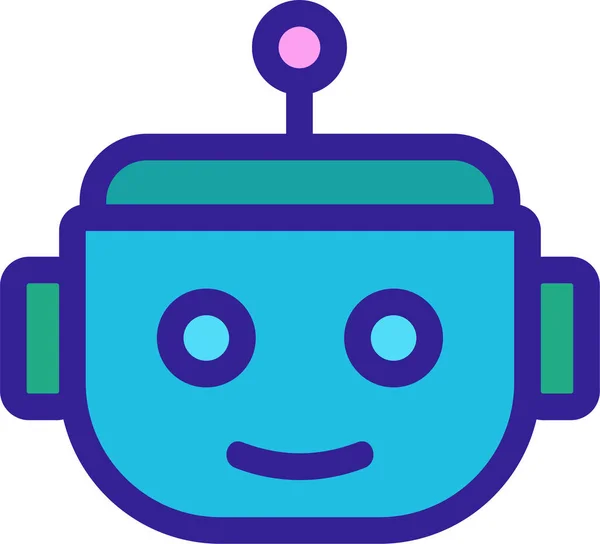 Εφαρμογή Εικονίδιο Τεχνητού Ρομπότ — Διανυσματικό Αρχείο